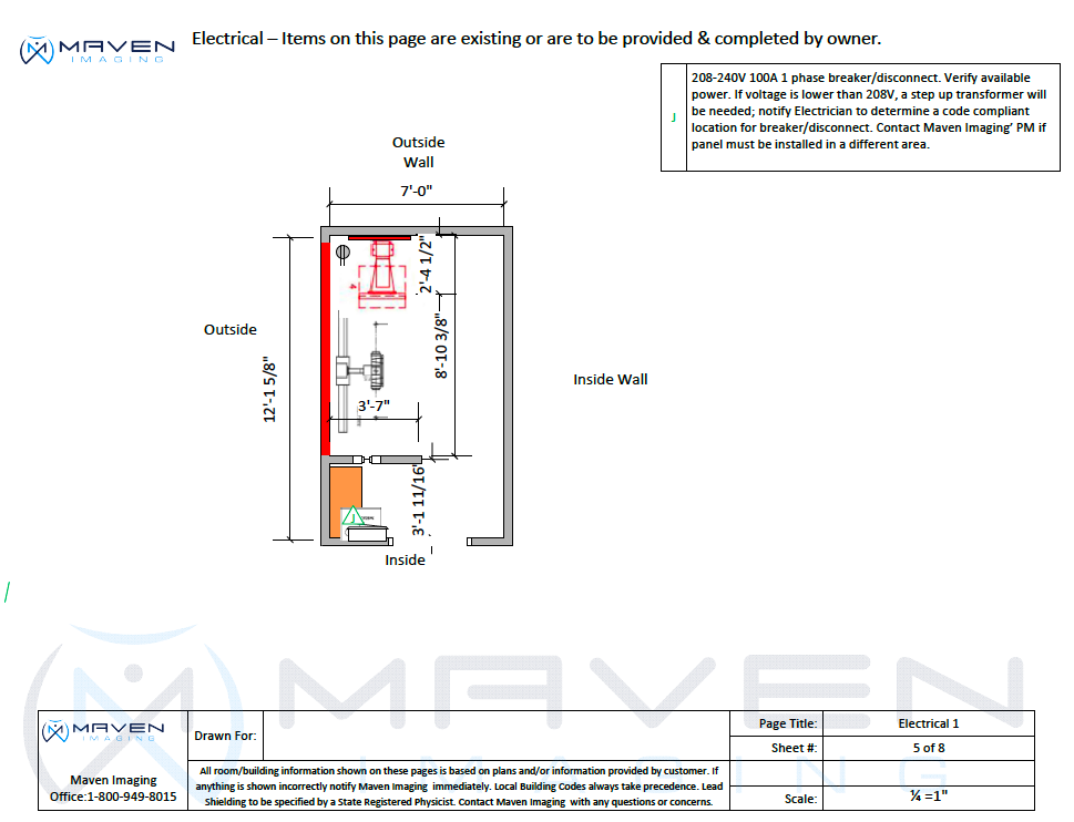 Electrical Requirements for a Chiropractic Digital XRay Room